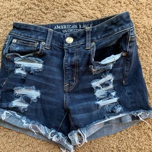 American Eagle outfitters distressed jean shorts. Size 2.
